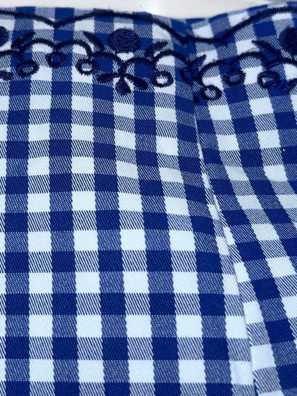 💙 Talbots Petites Blue White Gingham Capri Pants Women’s 14P Coastal Preppy💙 - Picture 8 of 11